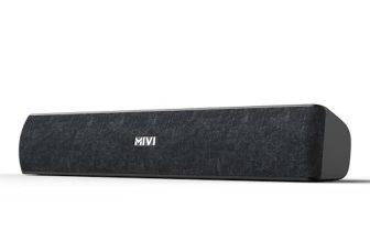 Mivi Fort S16 Soundbar with 16W Powerful Audio, 2.0 Channel Surround Sound, Dual in-Built Speakers, Multiple Connectivity Options, Up to 6H Playtime, Portable & Made in India Soundbar for TV