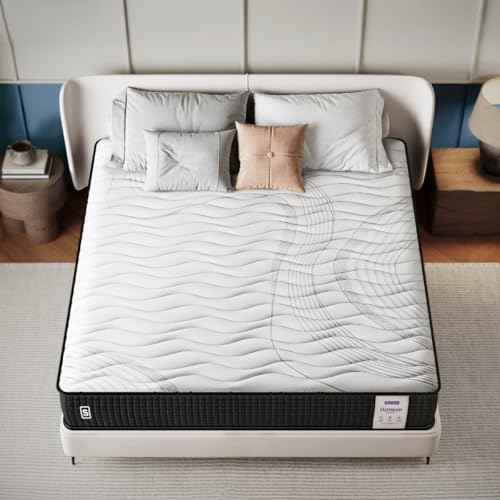 Springwel Harmony 8 Inch Pocket Spring Quilted Bed Mattress | 15 Yrs Warranty | Zero Motion Transfer Bounce Tech | Breathable & Anti Microbial Bamboo Charcoal Fabric | King Size (75X72X8) Inches