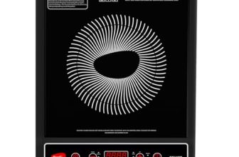 Pigeon by Stovekraft Cruise 1800 watt Induction Cooktop With Crystal Glass,7 Segments LED Display, Auto Switch Off – Black