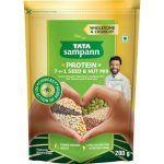 Tata Sampann Protein 7-in-1 Seed & Nut Mix | Contains Roasted Pumpkin, Watermelon, Sunflower, Flax, Chia, Sesame Seeds & Soya nuts | Rich in Protein, Magnesium, Phosphorous & Dietary Fibre | 200g