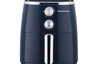 Morphy Richards 5 Litre Classic Crisp Pro Air Fryer|Easy Knob Control|Adjustable Time & Temperature Control|Voltage Fluctuation Protection|Non-stick Coated Basket|2 Year Product Warranty|Blue|1500W