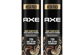 Axe Dark Temptation Men’s Deodorant, Long Lasting Deodorant Spray For Men With An Irresistible Scent 215ml, Pack of 2