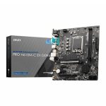 MSI PRO H610M-C EX DDR4 Motherboard, Micro-ATX – Support Intel Core 14th/ 13th/ 12th Gen Processors, LGA 1700 – DDR4 Memory Boost 3200MHz/MAX, PCIe 4.0 x16 Slot, M.2 Gen3 Slot