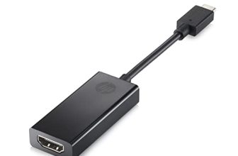 HP Pavilion USB-C to HDMI 2.0 Adapter, 6.7cm (power cord), One-year limited warranty.