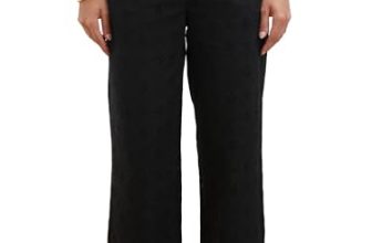 Vishudh Women Regular Fit Solid-EMB Trouser VVK3000035 Black M