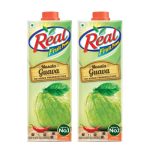 DABUR Real Masala Guava Fruit Juice-1L (Pack Of 2)|No Added Preservatives,No Artificial Colours & Artificial Flavours|Goodness Of Best Guavas With Chatpata Masala|Daily Dose Of Fruit Nutrition