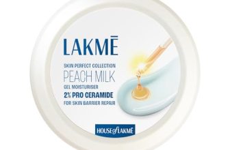 Lakme Peach Milk Pro Ceramide Moisturizer with Vitamin E for Deep Moisturizing and Skin Strengthening | With Skin Conditioner| For Dry, Normal & Sensitive 200gm (1 Count)