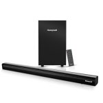Honeywell Trueno U3000 Soundbar 200W, 2.1Ch Surround Sound Home Theatre, Deep Bass Down Firing Subwoofer, 3 EQ Modes, BT v5.3, AUX, USB, Optical Input, HDMI/ARC, Sleek Remote