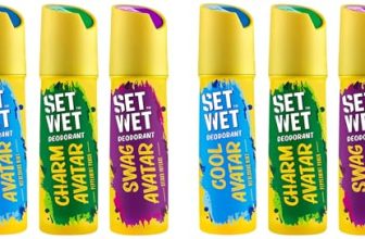 SET WET Deodorant Spray Perfume Cool, Charm & Swag Avatar for men, 150ml (Pack of 6)