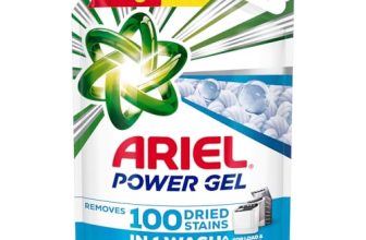 Ariel Power Gel Liquid Detergent for Top Load & Semi Auto – 6kg | Removes 100 Dried Stains in 1 Wash | Faster Dissolving | Long-Lasting Fragrance | Color Protection | At the price of Powders