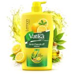 Dabur Vatika Naturals Anti Dandruff Shampoo – 640 ml | 7 Natural Herb Extracts | Contains Lemon, Methi & Tea Tree Oil | Exfoliates Flaky Scalp for Dandruff-Free Hair | Everyday Shampoo for Women & Men