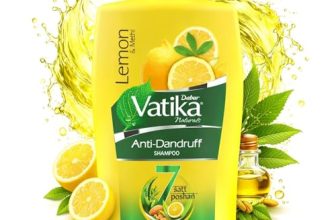 Dabur Vatika Naturals Anti Dandruff Shampoo – 640 ml | 7 Natural Herb Extracts | Contains Lemon, Methi & Tea Tree Oil | Exfoliates Flaky Scalp for Dandruff-Free Hair | Everyday Shampoo for Women & Men