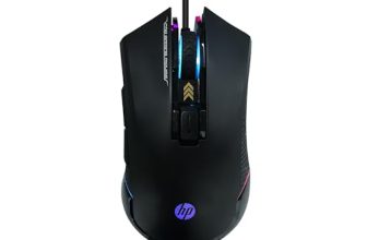 HP G360 RGB Backlighting USB Wired Gaming Mouse with 6 Programmable Buttons, Customizable 6200 DPI, Ergonomic Design, Non-Slip 3D Roller/ 3 Years Warranty (4QM92AA)
