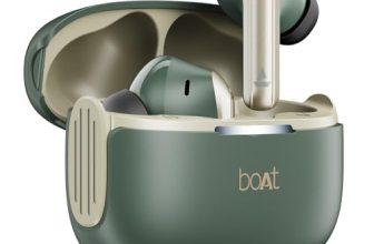 Boat Airdopes 219, 4Mics ENx, 40H Battery, Best in Segment for Calling, Stream Ad Free Music via App Support, Bluetooth Earbuds, TWS Ear Buds Wireless Earphones with mic (Forest Sage)