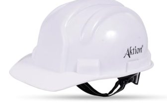 Aktion AK H02_WHT Safety Helmets Rachet Type, Color: White, Pack of 2, IS 2925:1984