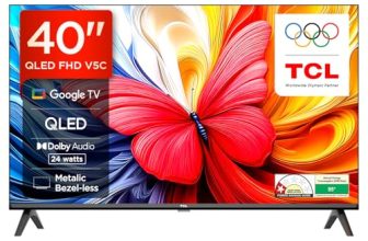 TCL 101 cms (40 inches) V5C Series Full HD Smart QLED TV Google TV 40V5C
