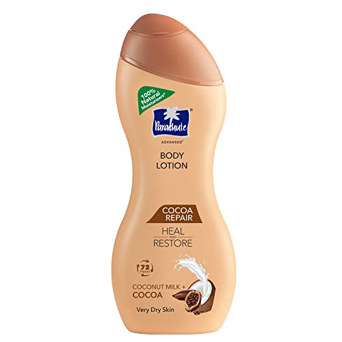 Parachute Advansed Cocoa Repair Body Lotion with Pure Coconut Milk & Cocoa butter, 100% Natural Moisturiser, 225ml