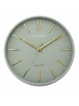Nautica Luxury Finish Modern Wall Clock with Silent Non-Ticking Quartz Sweep Movement – 1pc|12 Inch|Decorative Analog Clock for Home, Office, Bedroom, Kitchen & Living Room (Abs)(3D-Solid Matt-Green)