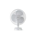 Bajaj Esteem 400 MM Table Fan | Table Fan For Kitchen & Home | High Air Thrust | High Speed | Overload Thermal Protection | Full Copper Motor | Silent Operation | 1-Yr Warranty 【White】