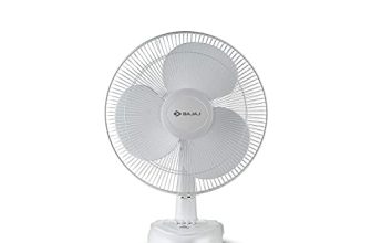 Bajaj Esteem 400 MM Table Fan | Table Fan For Kitchen & Home | High Air Thrust | High Speed | Overload Thermal Protection | Full Copper Motor | Silent Operation | 1-Yr Warranty 【White】