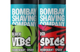 BOMBAY SHAVING COMPANY Red Spice & Black Vibe 150ml x 2 Combo Deodorant Spray  –  For Men(300 ml, Pack of 2)