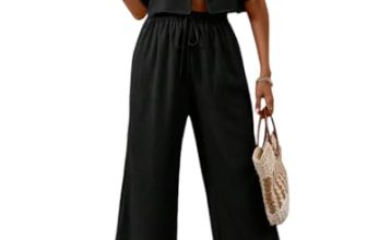 Louis Luxe Women’s Polycotton Modern Tea Length Casual Dress (WCS-04_Black