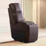 Home Centre Stockholm Half Leather Console – Brown