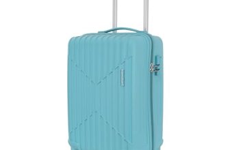 KAMILIANT by American Tourister Savvy | Cabin Trolley Bag Small Size (55 cms) for Travel| Hard Case Polypropylene (PP) Suitcase | 360° 8-Wheel Luggage Trolley | Combination Lock | Sea Blue