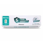 Hisense 1.5 Ton 5 star Inverter Split AC(Copper, 5-in-1 Convertible with Intelligent 4 modes, PM 2.5 filter, Anti corrosion, AS-18TR4R5E, White）
