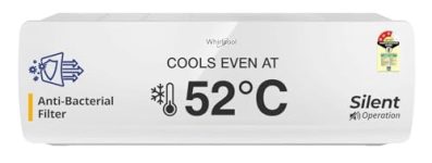 Whirlpool 1.5 Ton 3 Star, Magicool Inverter Split AC (MAGICOOL 15T 3S INV CNV S5K2PP0, Copper, Convertible 4-in-1 Cooling Mode, HD Filter White)