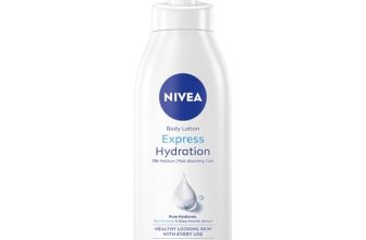 NIVEA Express Hydration Body Lotion, 400ml | 72 H Moisturization & Hydration for Summer | Goodness of Sea Minerals & Deep Moisture Serum | Non Greasy & Healthy Looking Skin |For All Skin Types