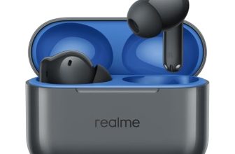 realme Buds T200 True Wireless Earbuds with Hi-Res Audio, 12.4mm Dynamic Bass Drivers, 32 dB ANC, Quad Mic, 45ms Latency, Upto 50 Hrs Playback, Fast Charge, IP55 Rated, BT 5.4 (Mystic Grey)