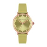 French Connection Leather Analog Green Dial Women’s Watch-Fcn00035G, Band_Blue