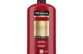 TRESemmé Keratin Smooth+ Shampoo 1000ml | 72H Frizz Control with Keratin Protein & Argan Oil | Paraben Free Smoothening Shampoo for Dry & Frizzy Hair