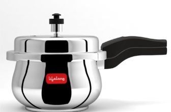 Lifelong Stainless Steel Curve Pressure Cooker 2Liters | Induction & Gas Stove Compatible with Outer Lid, ISI Certified & Lock System | Safe & Durable Kitchen Essential with 5 Years Warranty (Silver)