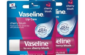 Vaseline Lip Care Cherry Blush Tinted Lip Balm Stick 4.8g (Pack of 2)