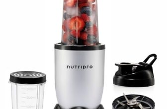 NutriPro Juicer Mixer Grinder – Smoothie Maker – 500 Watts (2 Jars & 1 Blade, Silver) – 2 Year Warranty