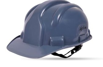 Aktion AK H02_WHT Safety Helmets Rachet Type, Color: Grey, Pack of 40, IS 2925:1984