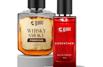 Beardo Power & Fire Combo for Men- GodFather & Whisky Smoke Firebomb Perfume for Men (50ml x 2) | Long Lasting Fragrance | Long Lasting Perfume for Men | Gift for Men | Gift for Friend
