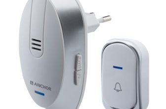 Anchor by Panasonic Wireless Doorbell | 45 Melodies Calling Bell for Home, Office with 120 Meter Operating Range | Door Bell for home (22730)