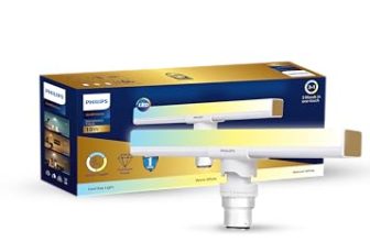 Philips 10W B22 LED T-Bulb | 3 Colors in 1 LED Bulb | Scene Switch T-Bulb for Home & Decoration | Color: Tunable White | Pack of 1 | Gold Perform Series