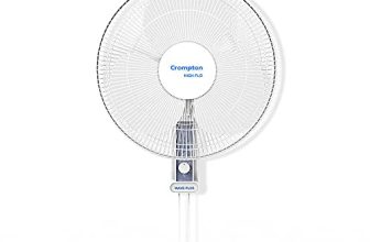Crompton Wave Plus 400 mm wall Fan | Adjustable Height | Smooth Oscillation | Superior Air Delivery | 2 Year Warranty | White