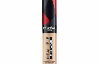 L’Oreal Paris Infallible Full Coverage Concealer, High Cover, Longwear, Waterproof Formula, For Undereye Circles and Blemishes, For Highlighting and Contouring, Shade: 314, 10g