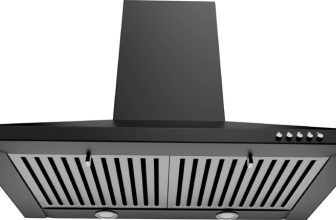 Lifelong LLLACP01 Double Baffle Filter 60 cm Push Button Control Pyramid Wall Mounted Black 1000 CMH Chimney