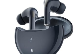 Fire-Boltt Aero TWS Earbuds Custom EQ, Wireless Bluetooth 5.4, Music & App Support, 50H Playtime, Fast Charging Case, 50ms Low Latency for Gaming, Touch Controls, IPX4 Waterproof, Clear Calls – Blue