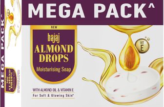 BAJAJ Almond Drops Moisturising Soap Pack of 8 with Almond Oil & Vitamin E(8 x 125 g)