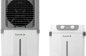 HAVELLS 80 L Desert Air Cooler(Grey, White, Convertible-80)