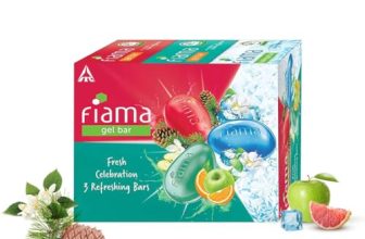 Fiama Gel Bathing Bar Fresh Celebration pack, with 3 Unique Gel Bars, with Skin Conditioners for Moisturized Skin, 375g (125g – Pack of 3), Soap for Women & Men, For All Skin Types