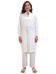 Vishudh Women Regular Kurta VVKU000023 White S