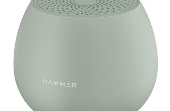 HAMMER Drop 5W Bluetooth Wireless Speaker with Twin Pairing, 1200 mAh Battery, 100H Standby Time, TWS Function, TF Card, USB Slot, Auto-Pairing, in-Built Mic, Type-C Charging, 52mm Driver (Green)